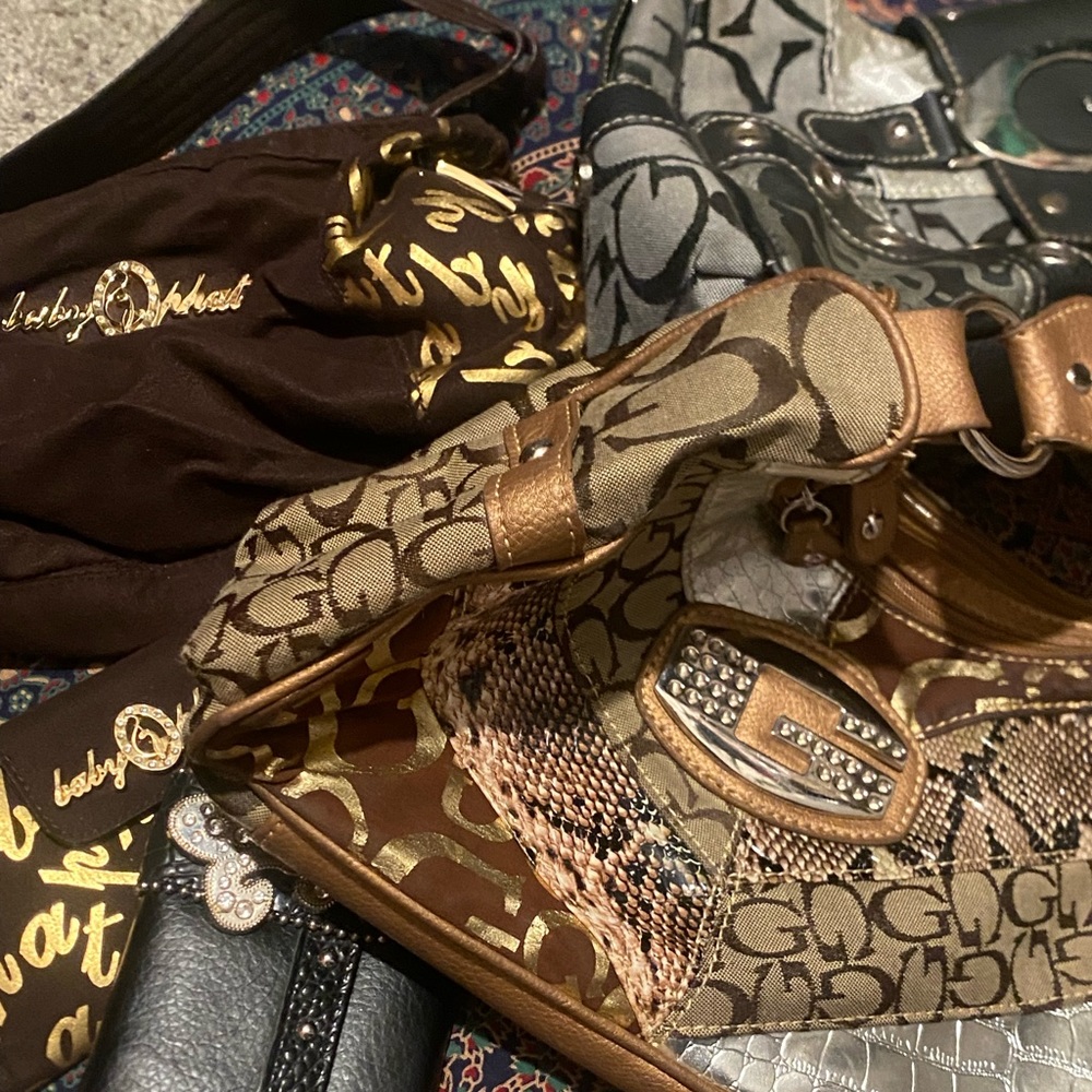 Baby Phat Vintage Purse and Matching Wallet & Guess Vintage 90’s shoulder bags